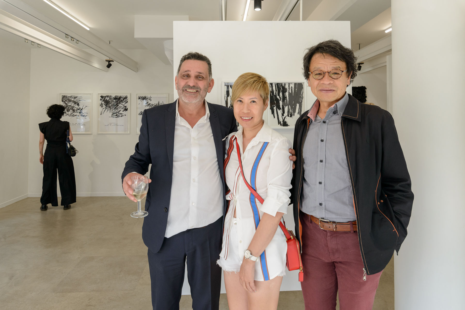 Alixe Fu and Teddy Tibi during the meeting with Joël Andrianomearisoa  (©Bardig)